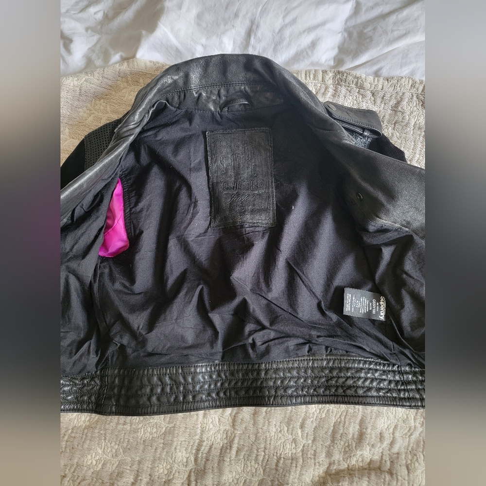 Leather Motorcycle Jacket - Picture 9 of 11